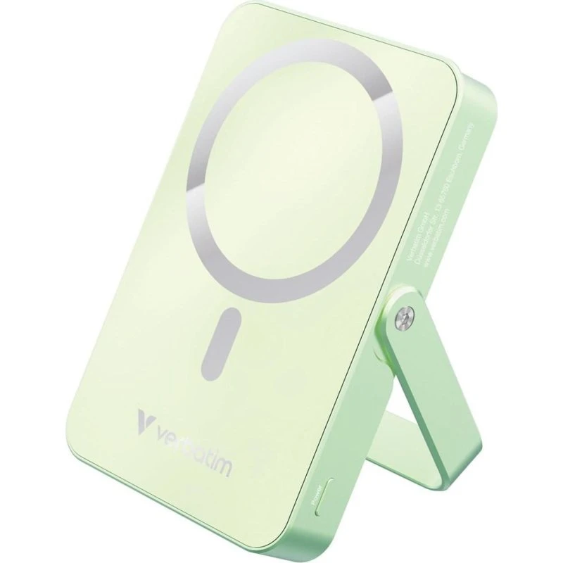 Verbatim Charge n Go Magnetisk Trådløs Powerbank 10.000 mAh Grøn