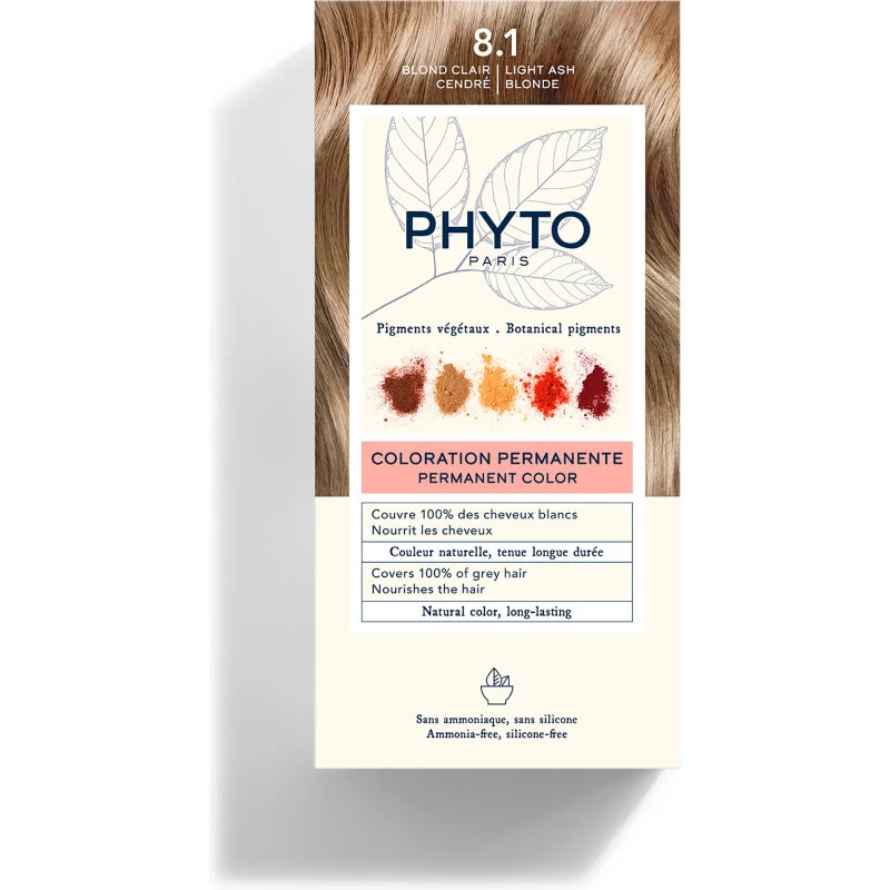 Phytocolor 8.1 Lys Askeblond – Permanent plantebaseret farve