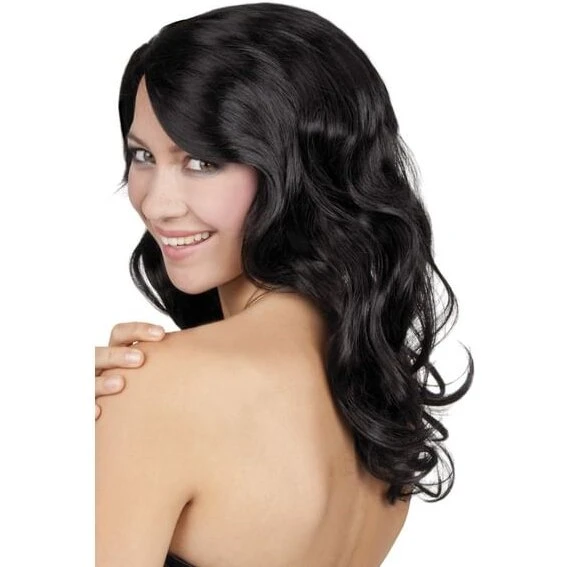Uden mærke - Sød sort paryk, lang til kvinder