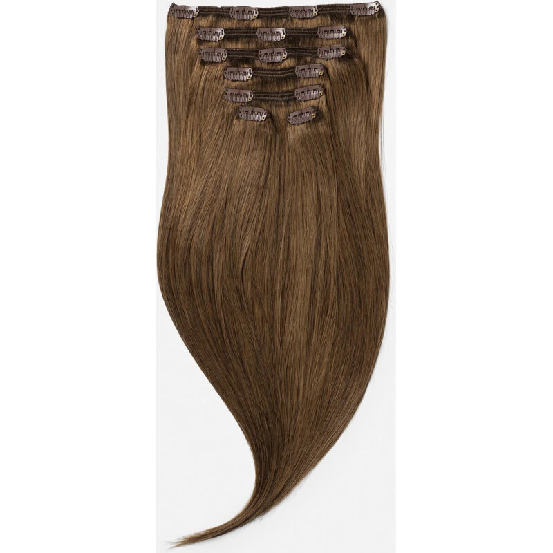 Rapunzel of Sweden Clip-on set 7 dele 40 cm Dark Brown