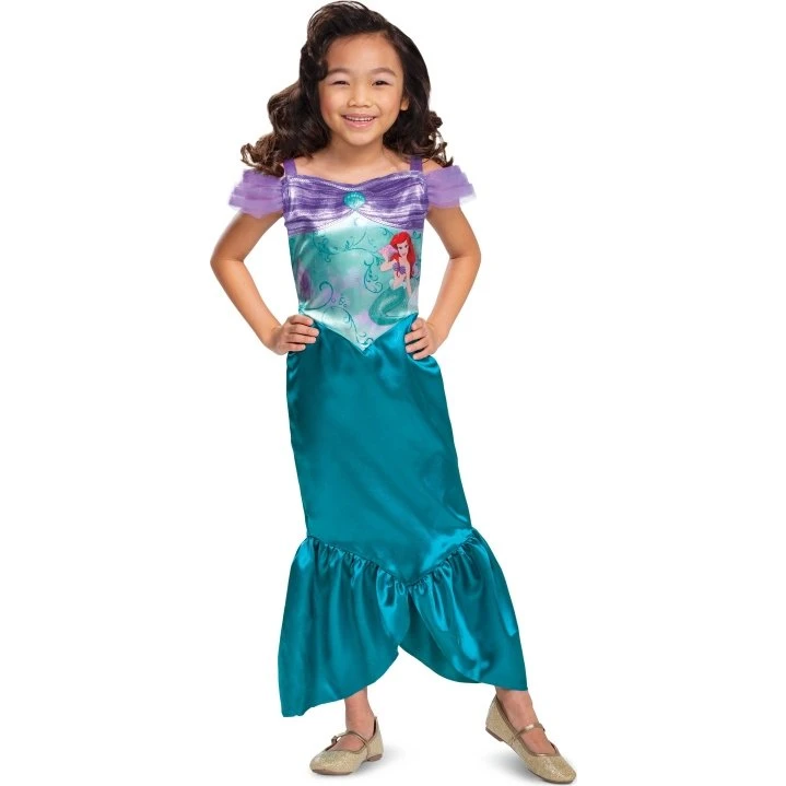 Disguise Ariel Basic Plus Kostume, 4-6 år, 99-123 cm