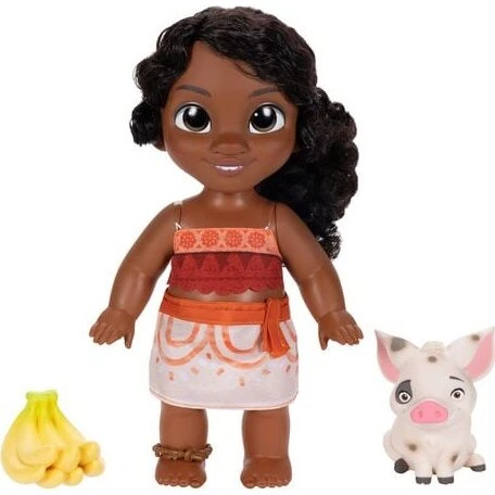 Disney Vaiana - Ung Simea Dukke 25 cm med gris og bananer