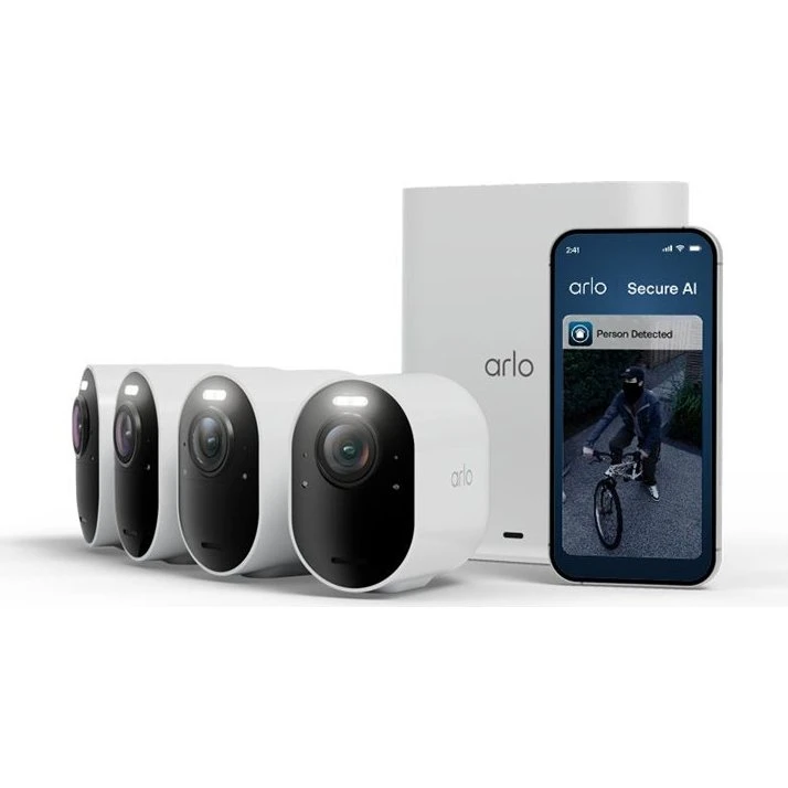 Arlo Ultra 3 4K Overvågningskamera, 4-stks Pakke