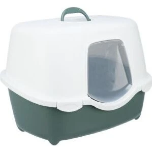 Trixie Davio top kattetoilet 56×39×39 cm – grøn/hvid