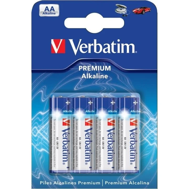 Verbatim Premium Alkaline AA Batterier 4-pak