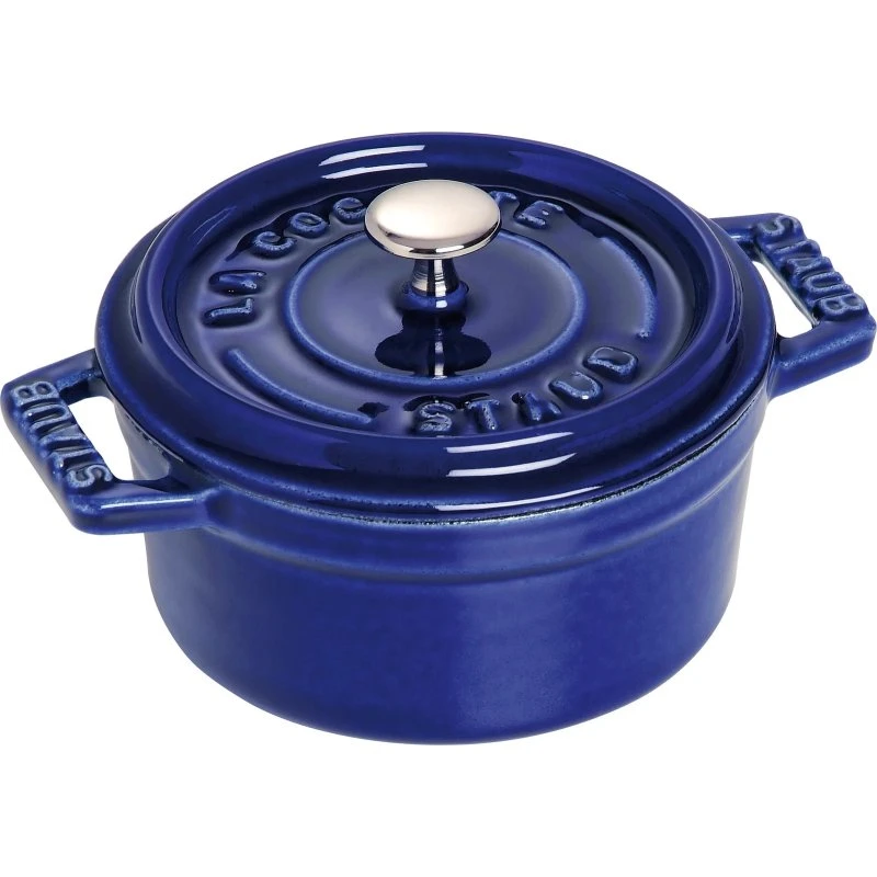 STAUB Minis Gryde i Støbejern 0,25 L, Mørkeblå