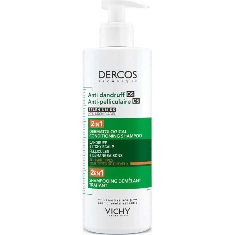 Vichy Dercos Anti-Skæl 2 i 1 Shampoo 390ml