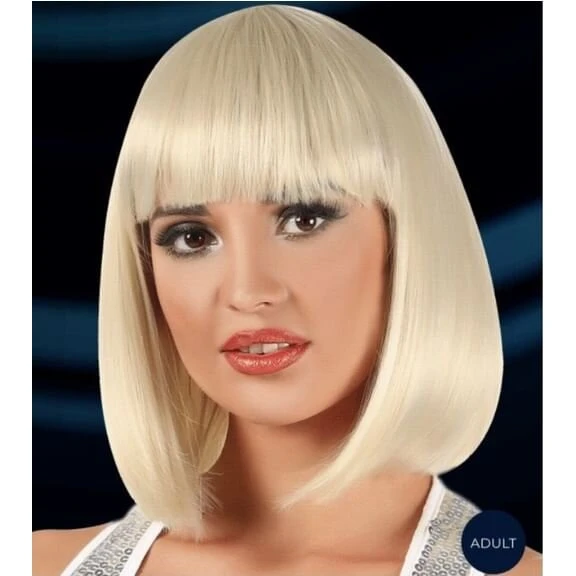 Blond Deluxe Bob-paryk med naturligt look