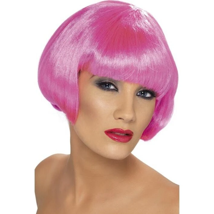 Bubikop Short Bob Paryk – Neon Pink