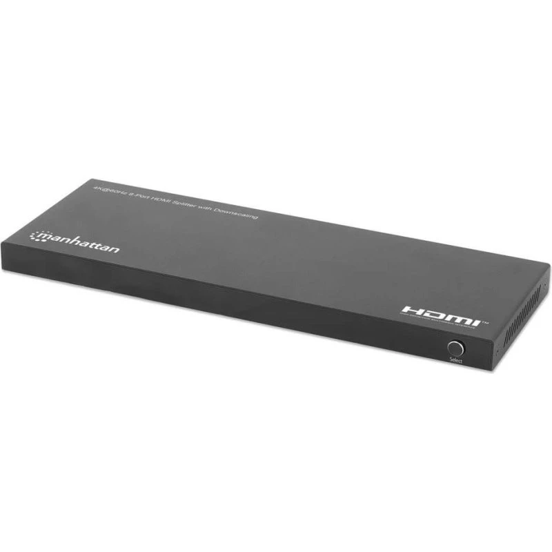 Manhattan HDMI Splitter 8-port 4K@60Hz, sort