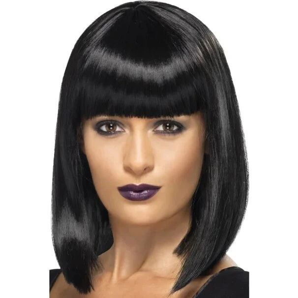 R'N'B Paryk - Page i sort med pandehår