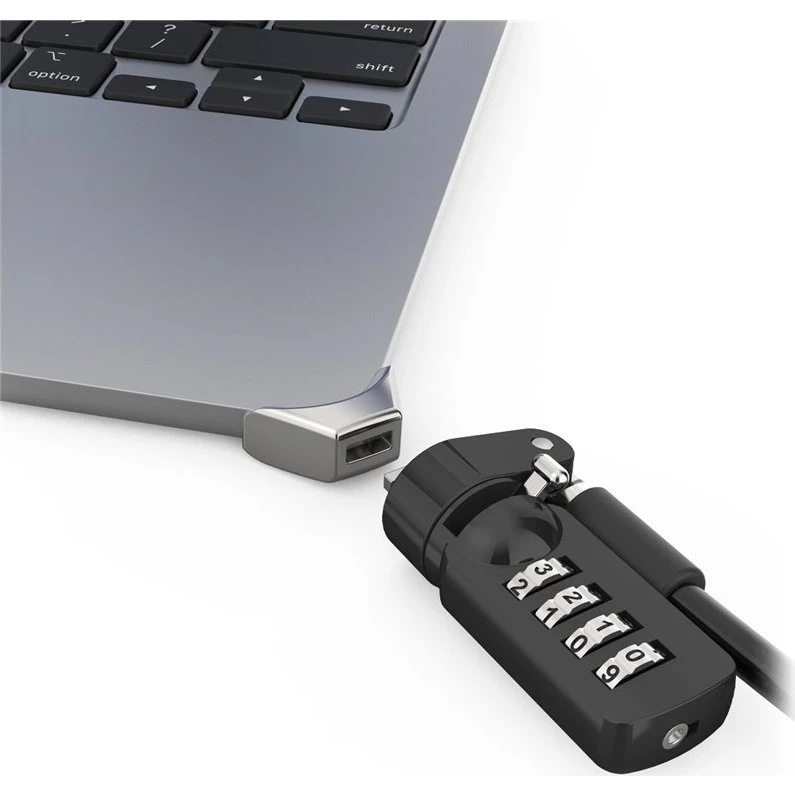 Compulocks Ledge Adapter til MacBook Air 15" M2-M4 med Kombinationslås, Silver