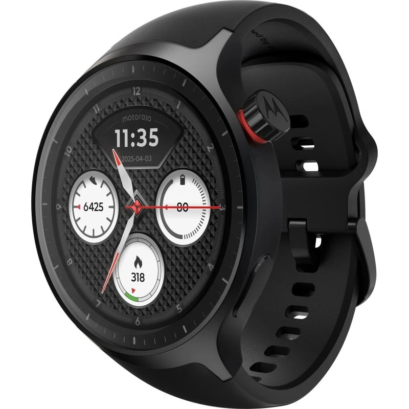Motorola Moto Watch 47 mm Sort Silikon