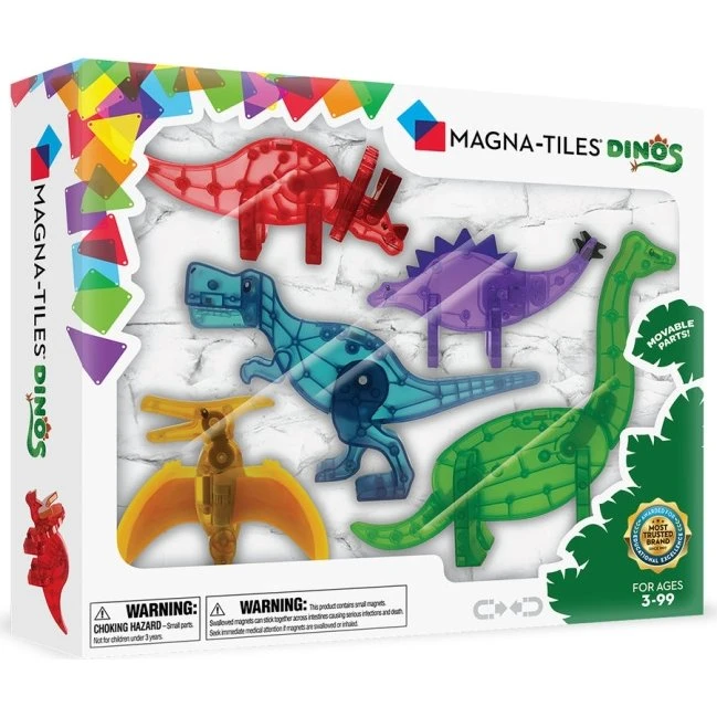 Magna-Tiles Dinosaur Sæt med 5 Dele