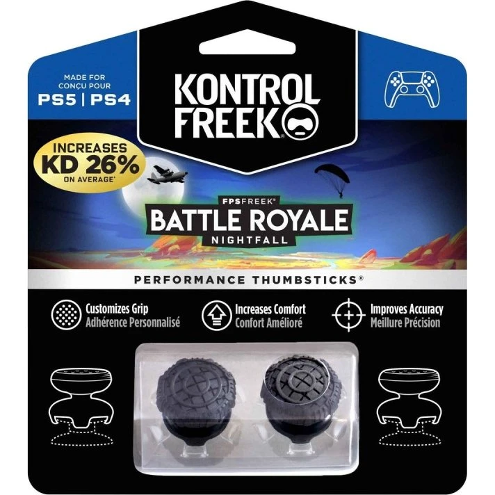 KontrolFreek FPS Freek Nightfall Thumbsticks - Sort (PS5/PS4)
