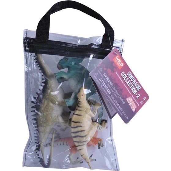 Wild Republic Zipper Polybag Dino 2 – Bærbar leg med lynlås