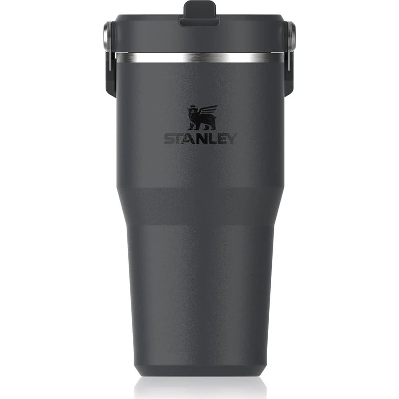 Stanley IceFlow™ Flip Straw 600ml rustfrit stål termokande sort