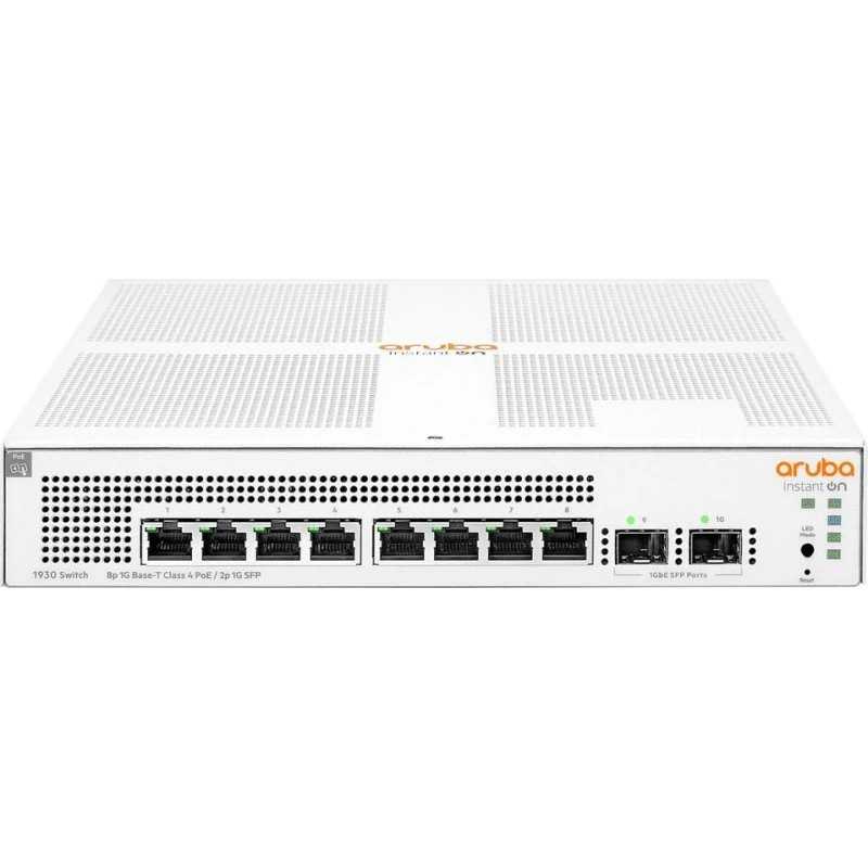 Aruba Instant On 1930 8G PoE, 8-porte, 1U, hvid