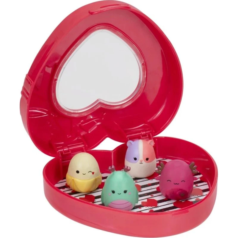 Kellytoys Squish-a-Longs Mini Figurer - Serie 2, Rød, 4-pak