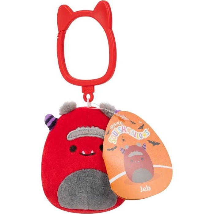 Squishmallows Jeb Halloween Clip On Nøgleringsbamse 9 cm
