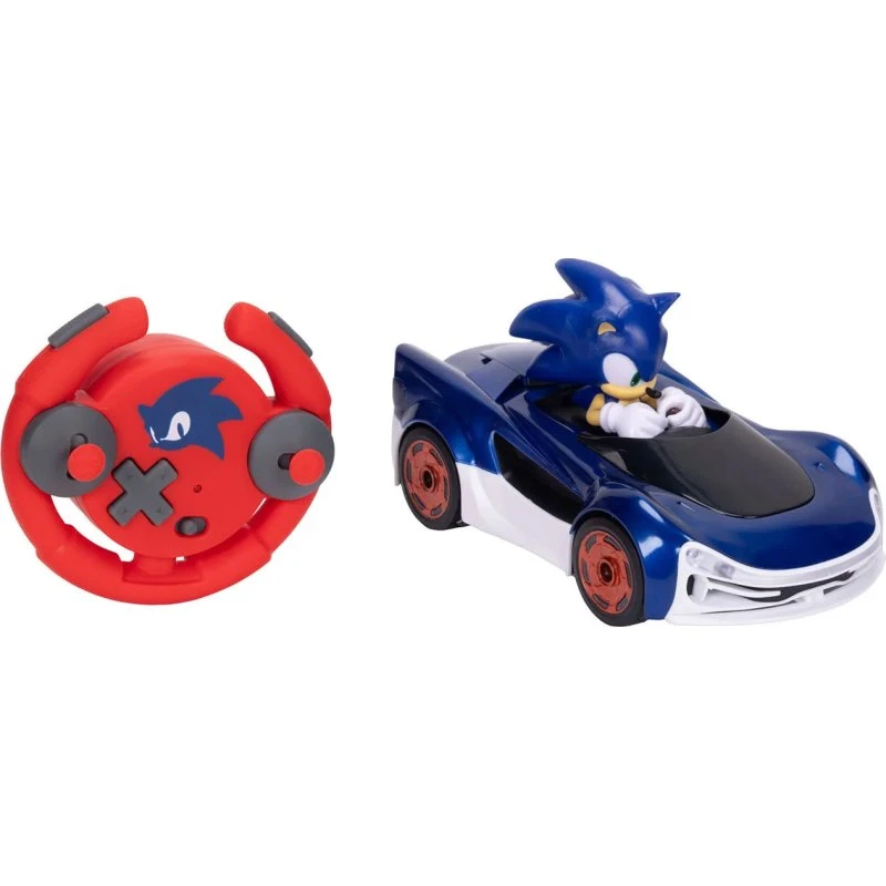 Sonic The Hedgehog RC Drifting Bil - Rød