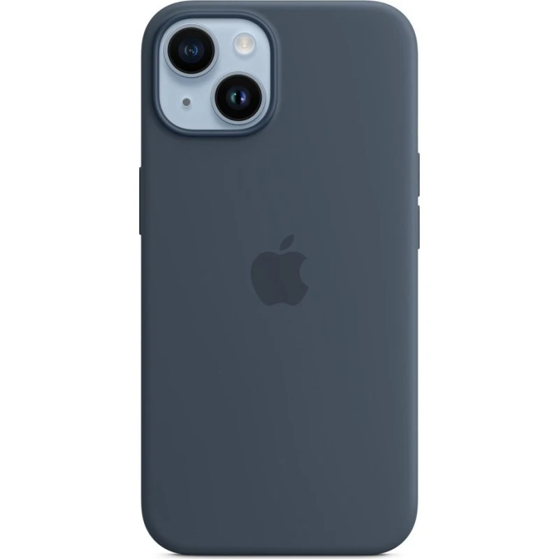 Apple iPhone 14 Silicone Case MagSafe Storm Blue
