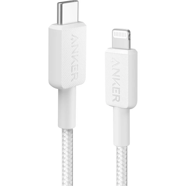 Anker 322 USB-C til Lightning Kabel 0,9m Hvid
