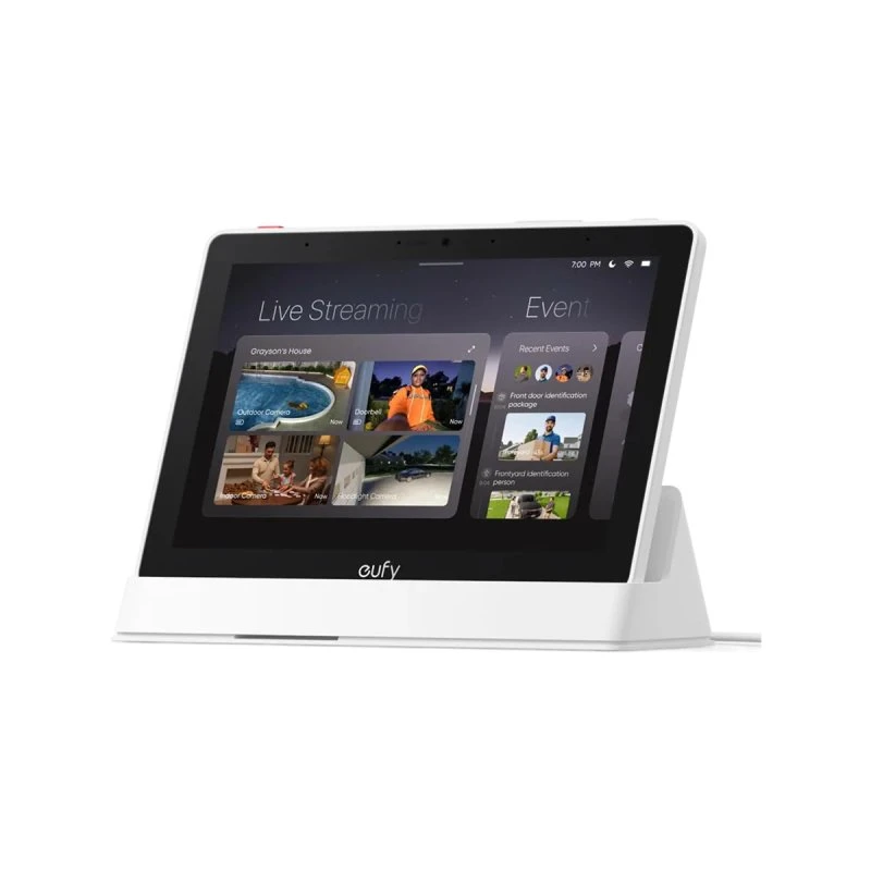 eufy Smart Display E10, 8" Touchskærm, 4-kamera visning