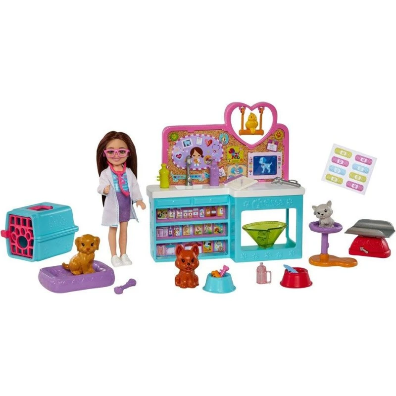 Barbie Chelsea Can Be Pet Vet - Dukke med dyrlægesæt