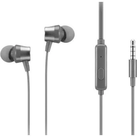 Lenovo 110 In-Ear Ørepropper med Mikrofon, 3,5 mm, Grå