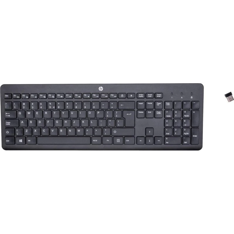 HP 230 Trådløst Tastatur, Fuldstændig, Sort