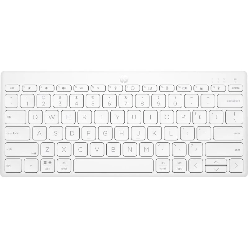 HP 350 Compact MultiDevice Bluetooth-tastatur, hvid