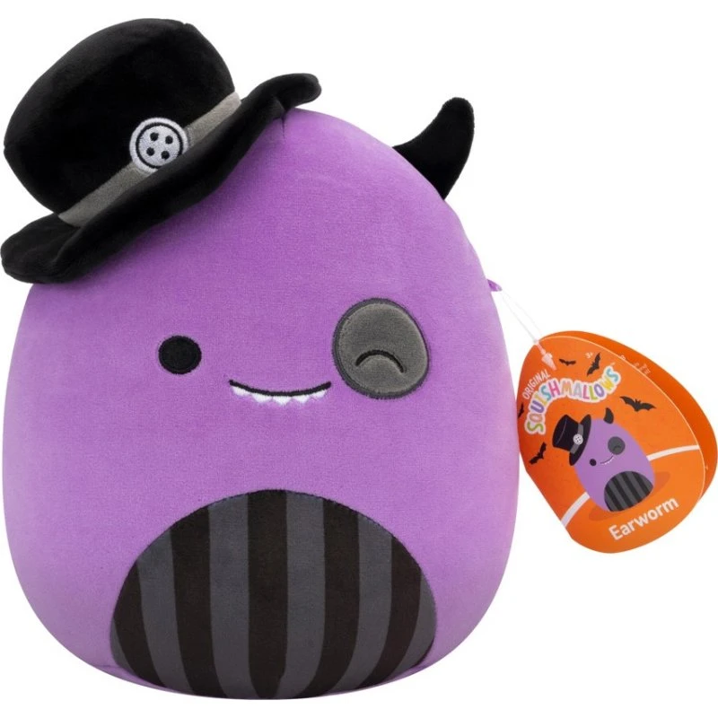 Squishmallows Halloween Plysbamse 19 cm - Earworm Monster