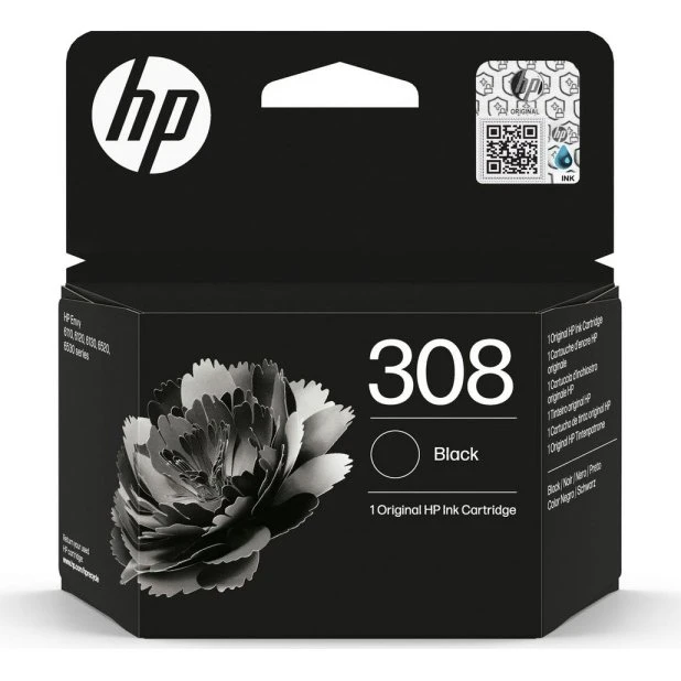 HP 308 Sort Blækpatron, 160 sider