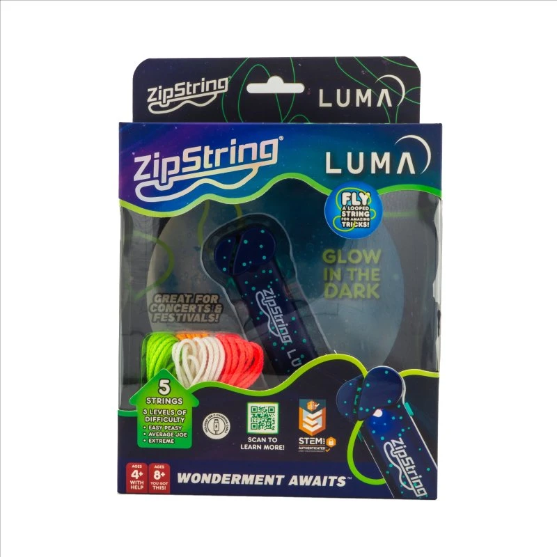 ZipString Luma, lyser i mørket, 3 længder, USB-C