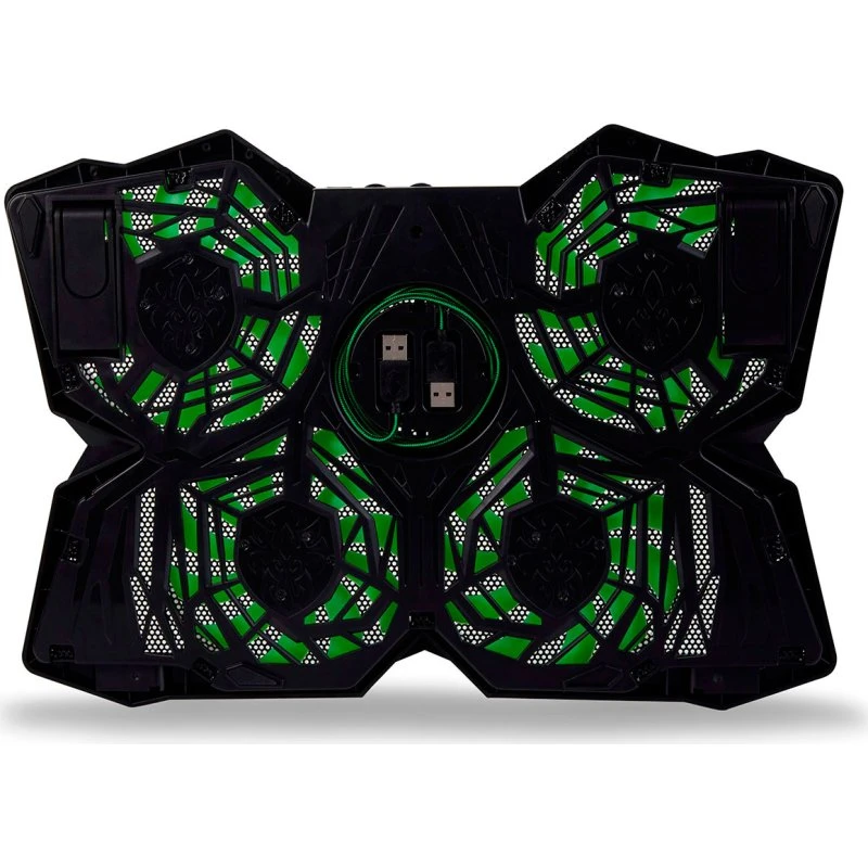 Surefire Bora Gaming Laptopkøler 12-17" Sort/Grøn med LED