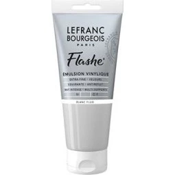 Lefranc & Bourgeois Flashe Akryl, Fluorescent White 80 ml