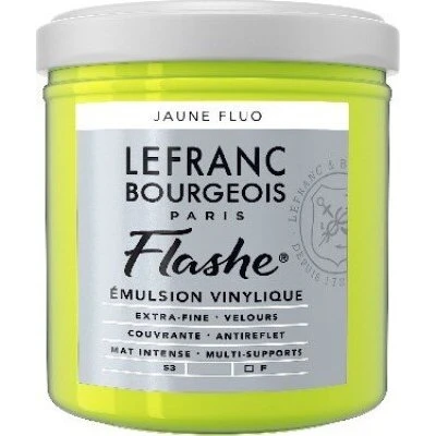 Lefranc & Bourg. Flashe Akryl, Fluorescent Yellow 125 ml