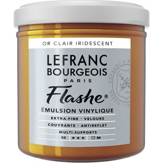Lefranc & Bourgeois Flashe Akryl, Light Gold Iridescent 125 ml