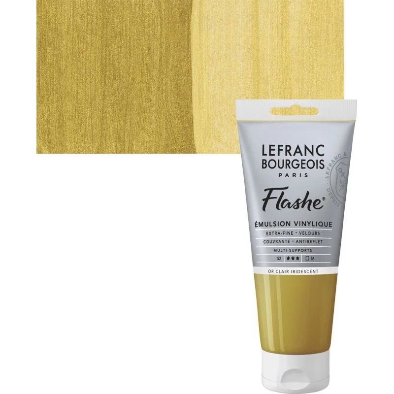 Lefranc & Bourgeois Flashe Akryl, Light Gold Iridescent 80 ml