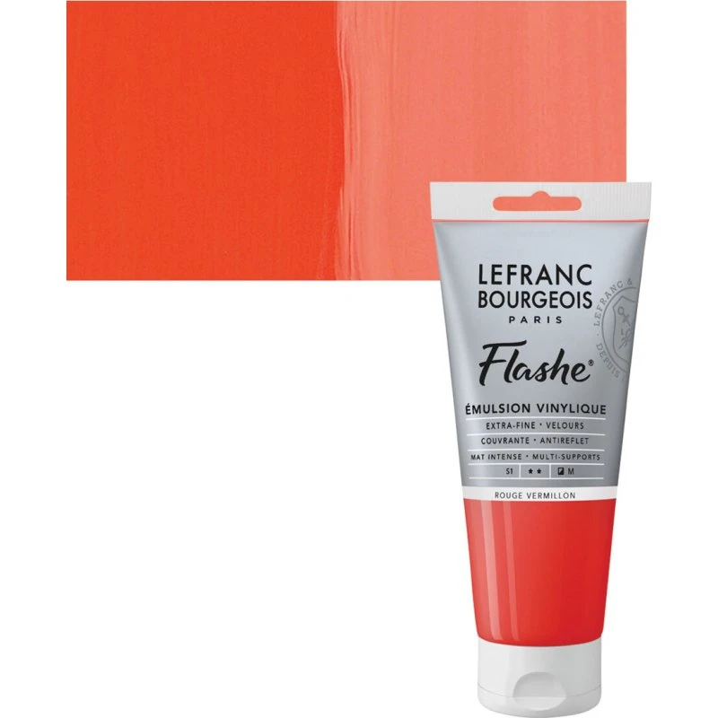 Lefranc & Bourgeois Flashe Akryl, Vermilion Red 80 ml