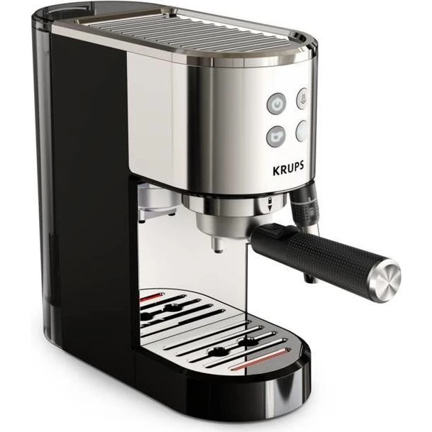 Krups Virtuoso XP444C10 Espressomaskine, 1L, Inox