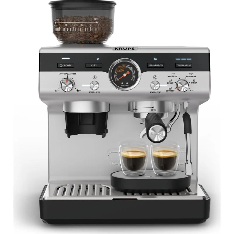 Krups Precision XP801T10 Semiautomatisk Espressomaskine 3L Sort