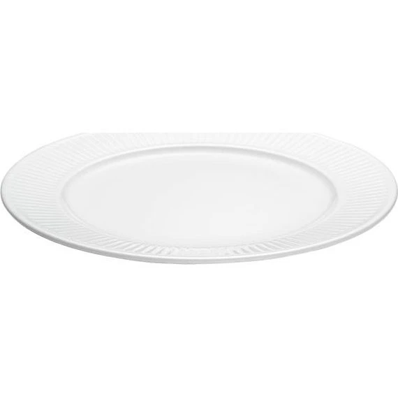 Pillivuyt Plissé Tallerken Flad 31,5 cm Hvid