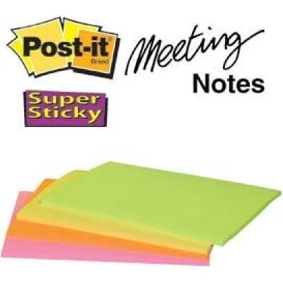3M Post-it Super Sticky Bannere 149 x 200 mm, 3 Farver
