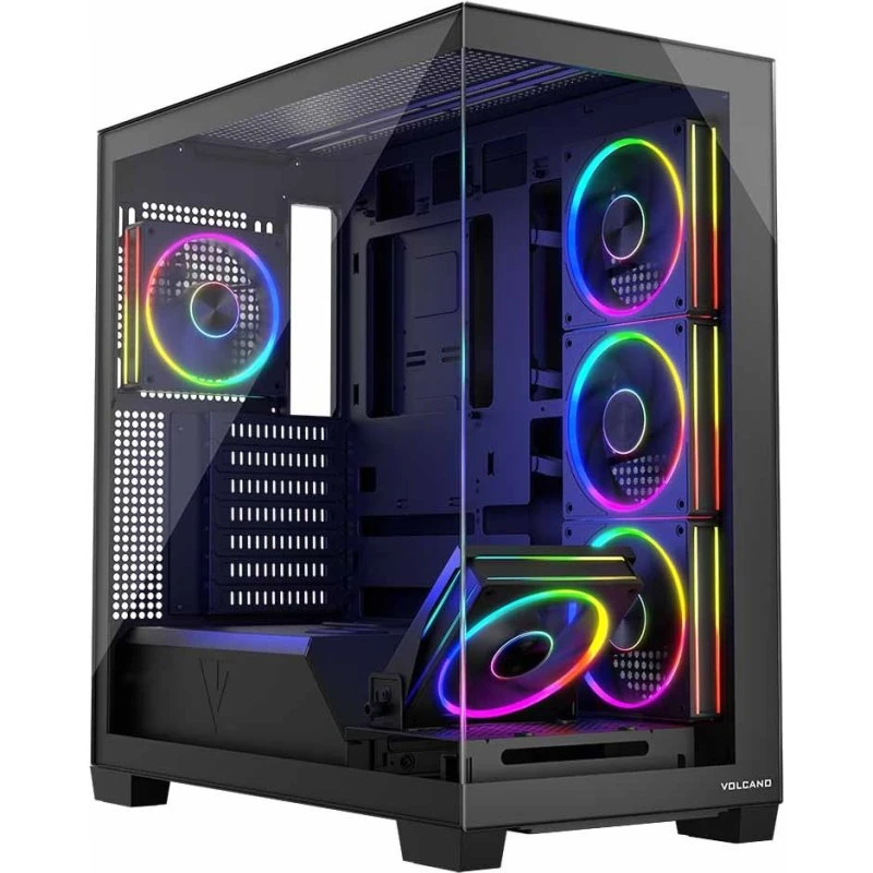 Modecom Stellar PC Kabinet - Sort, ARGB, Midi Tower