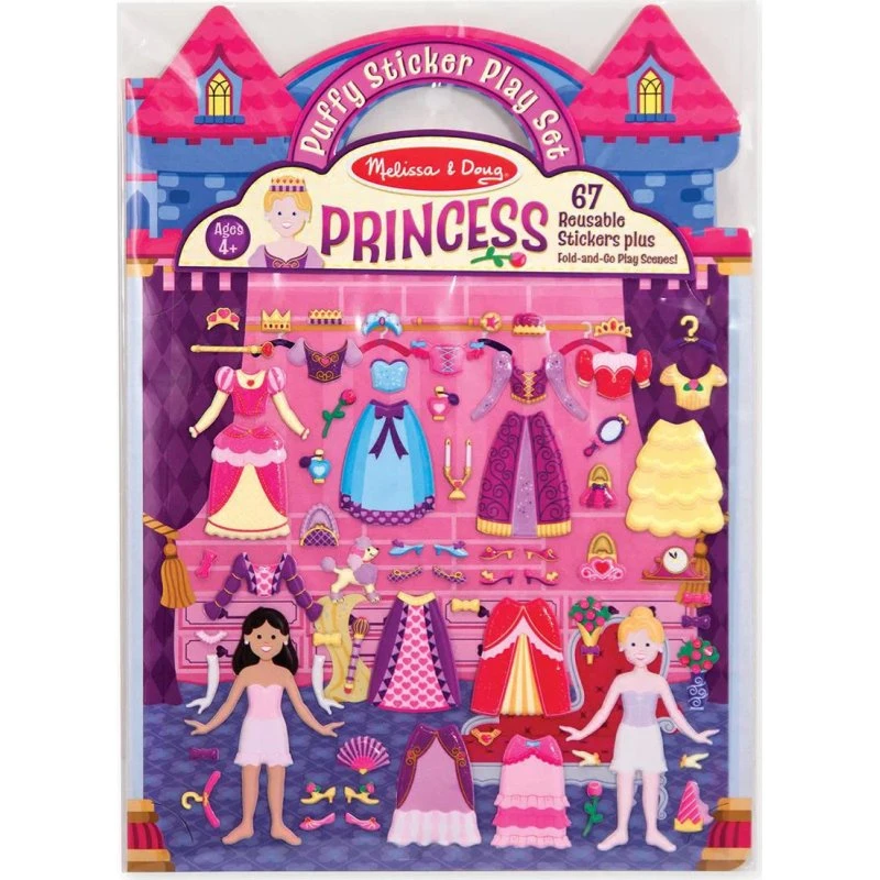 Melissa & Doug Klistermærkesæt Prinsesse, Genanvendelige