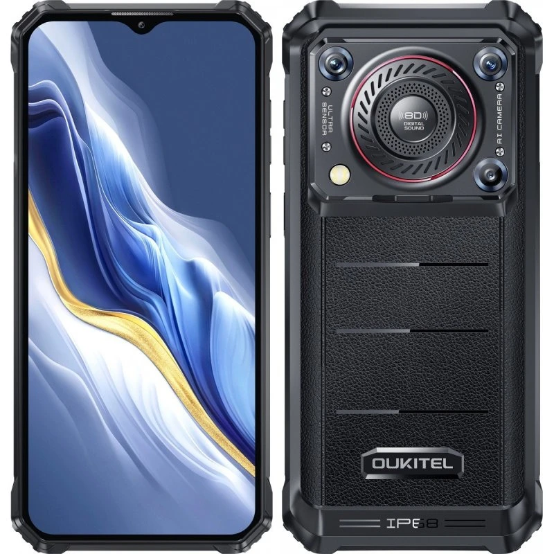 OUKITEL WP36 8GB/128GB Smartphone, 10600mAh, IP68/IP69K, Sort