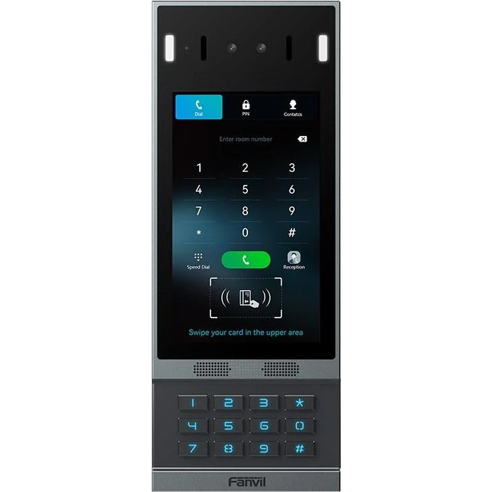 Fanvil i67 7" Video Dørtelefon, Sort/Grå
