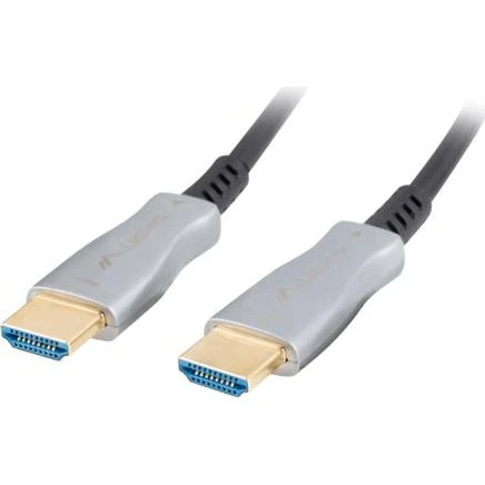 Lanberg HDMI 2.0 AOC 10 m sort sølv